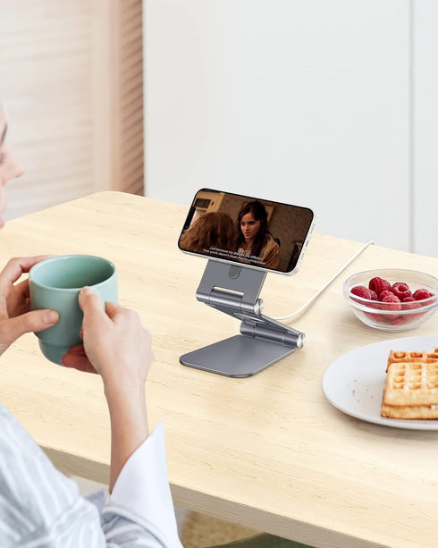 OMOTON Stand for MagSafe Charger, Foldable Phone Stand Holder for MagSafe Accessories, Not Include Charger or Cable, Compatible with iPhone 16/15/...